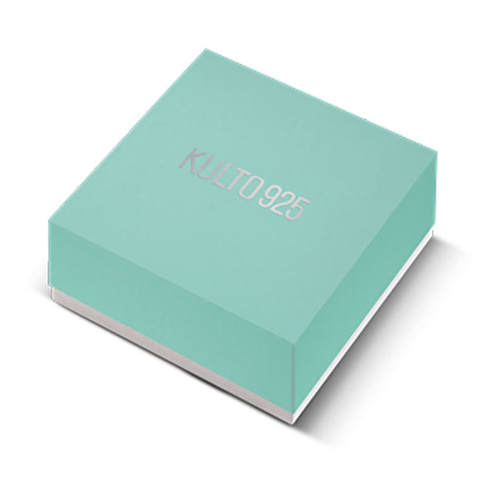 Collana Donna Kulto Argento 925 Croce Media Zirconi Verdi K925-174-2800