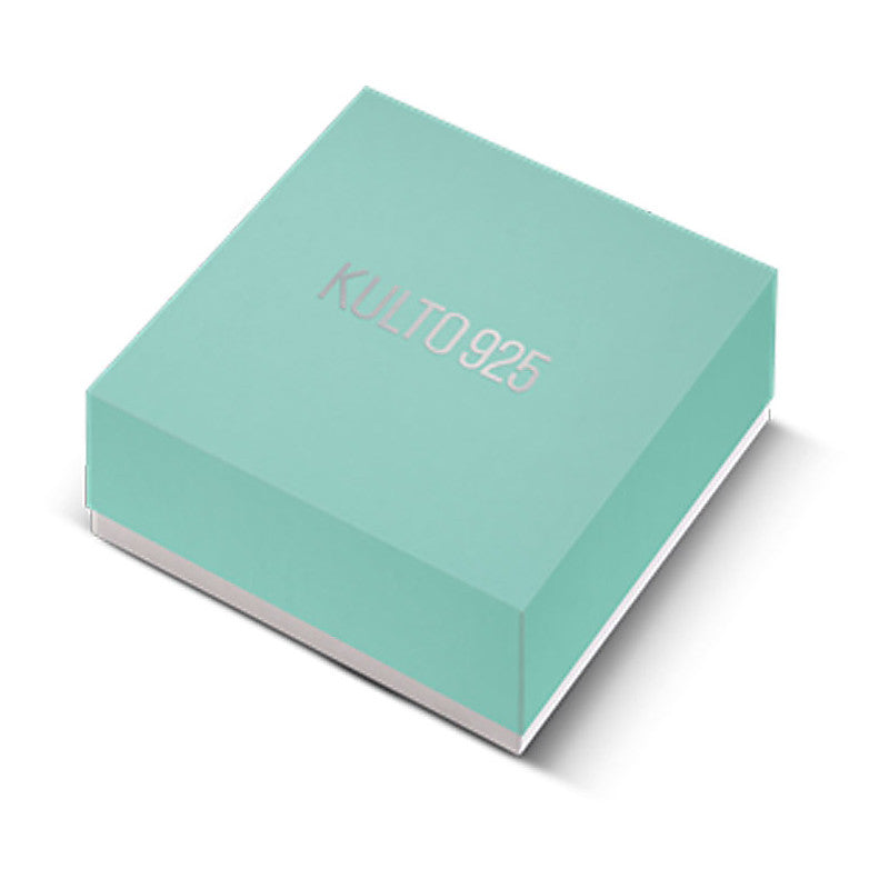 Collana Donna Kulto Argento 925 Croce Media Zirconi Blu K925-173-2800