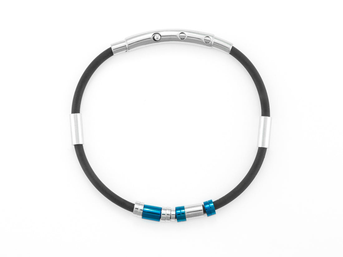 Bracciale Uomo 4US Cesare Paciotti Acciaio caucciù liscio Semirigido 4UBR7037