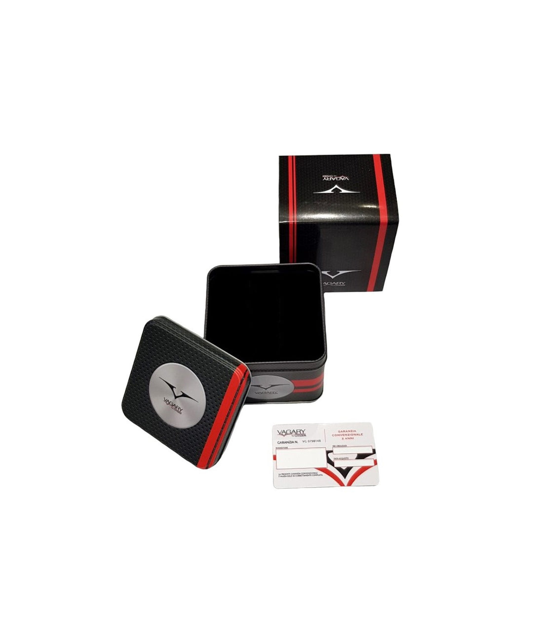 Orologio Uomo Acciaio Vagary Nero Automatico Doppia Data 100 M IX3-416-51I