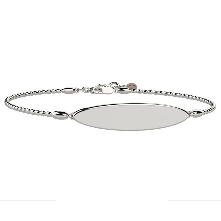 Bracciale Uomo Nanan Argento Liscio 925 Lucido Incidibile PNAN0008