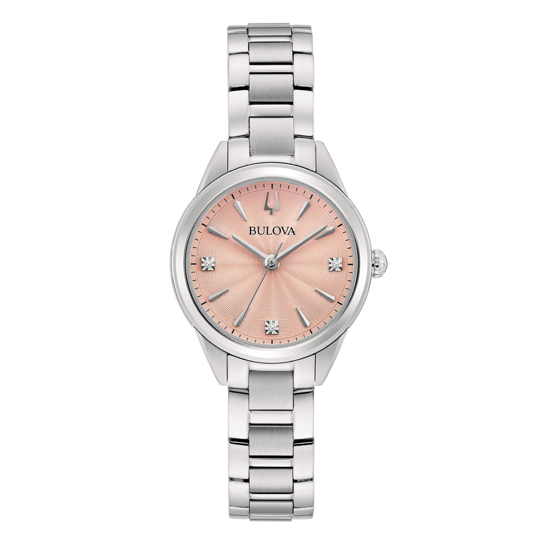 Orologio Donna Bulova Sutton Lady Petite Rosa Diamanti Bianchi 96P254
