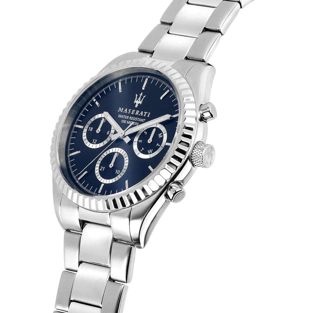 Orologio Uomo Acciaio Maserati Multifunzione Quarzo Competizione Blu R8853100022