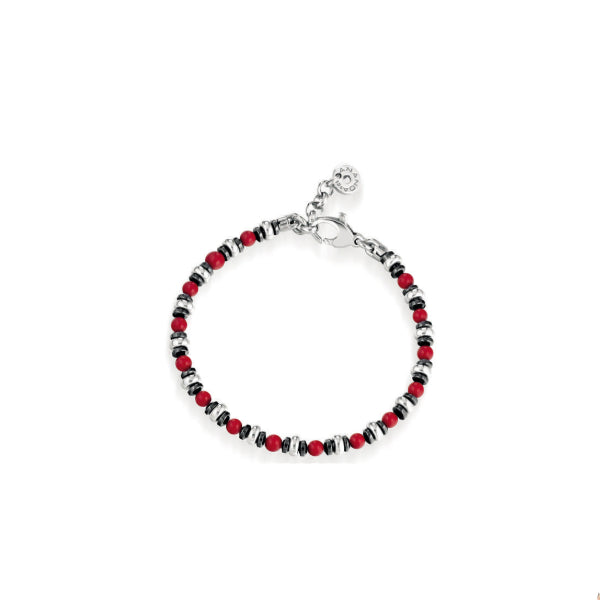 Bracciale Unisex Ananda.925 Rosso Argento 925 A-QBR017.BR