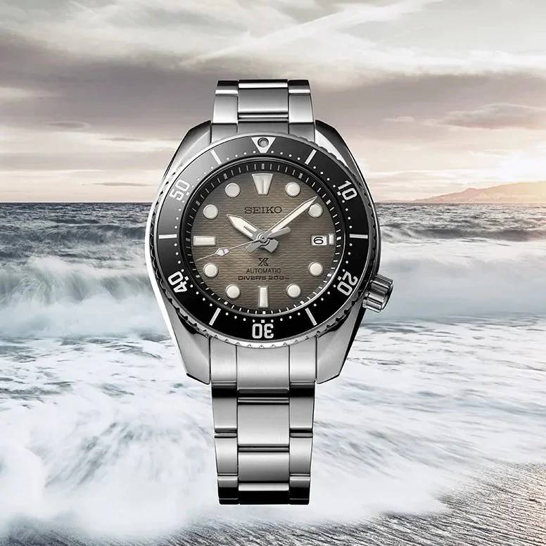 Orologio Uomo Seiko Prospex Automatico Premium Acciaio Data Nero SPB323J1