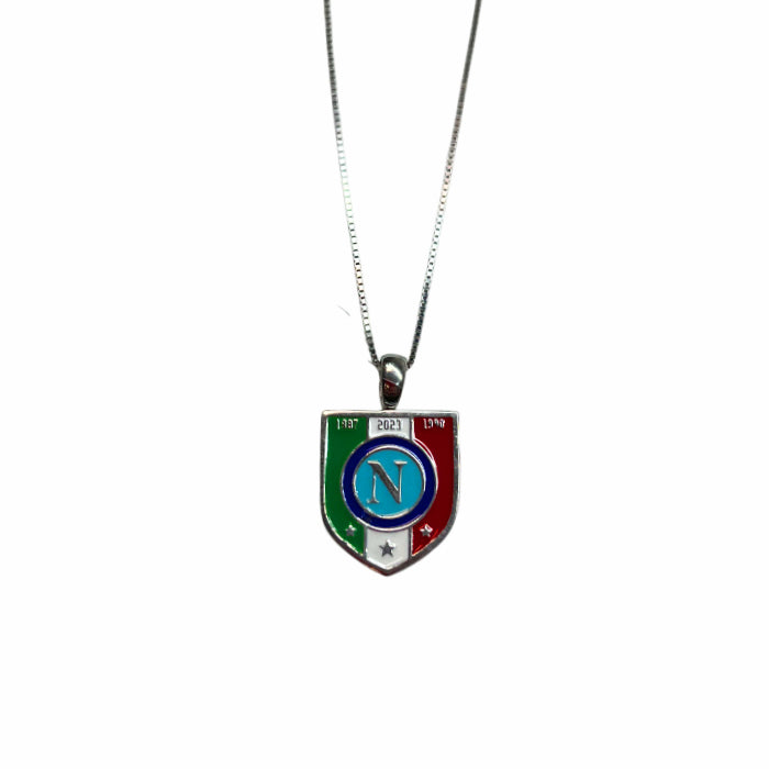 Collana Uomo Re Mida Quarto Scudetto Napoli Argento CL-C-1