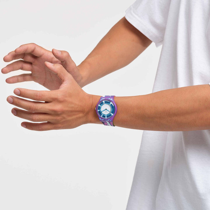 Orologio Uomo Swatch Dragonball Gohan Quarzo Solo Tempo SUOZ345