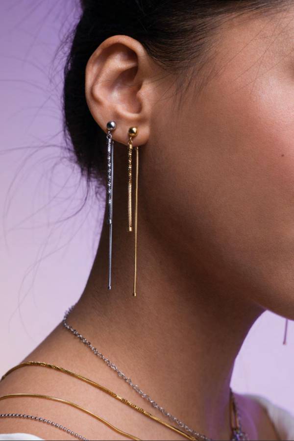 Orecchini Donna 4US Cesare Paciotti Acciaio Pendente 4UOR8140W