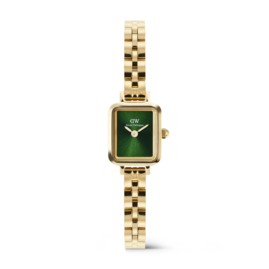 Orologio Donna Daniel Wellington Quadro Mini Acciaio Dorato Verde DW00100852
