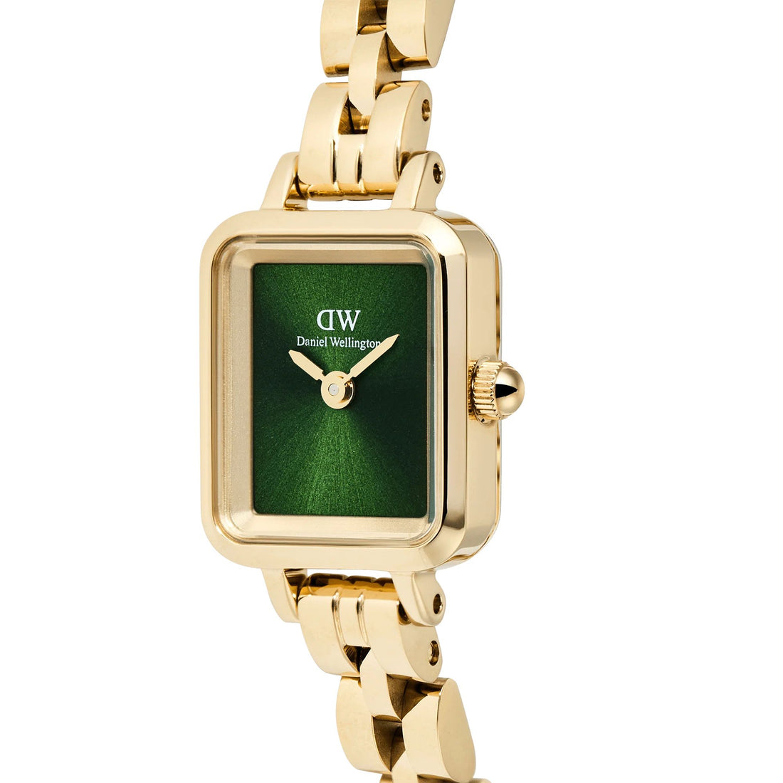 Orologio Donna Daniel Wellington Quadro Mini Acciaio Dorato Verde DW00100852
