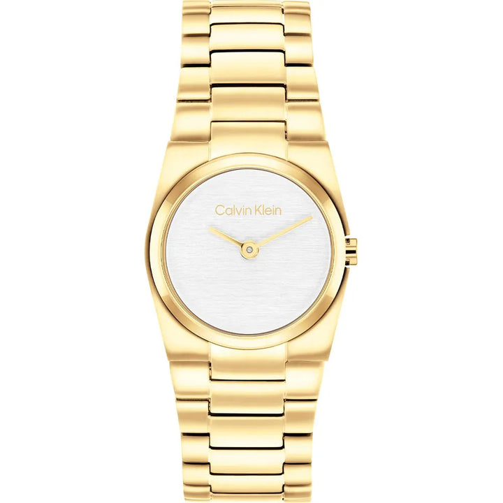 Orologio Donna Acciaio dorato Calvin Klein Quarzo Solo Tempo  Lucido 25100122