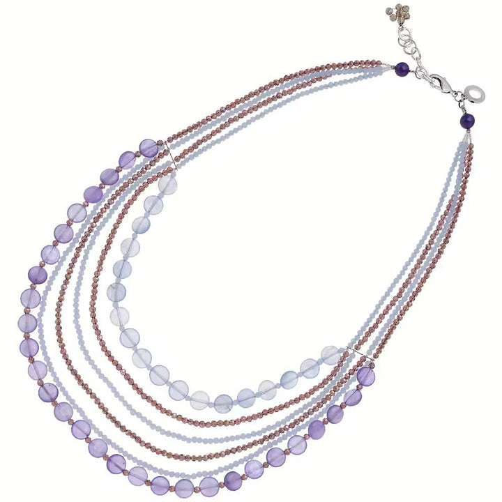 Collana Donna Ottaviani Bronzo con Cristalli E Strass Colorati 501072C