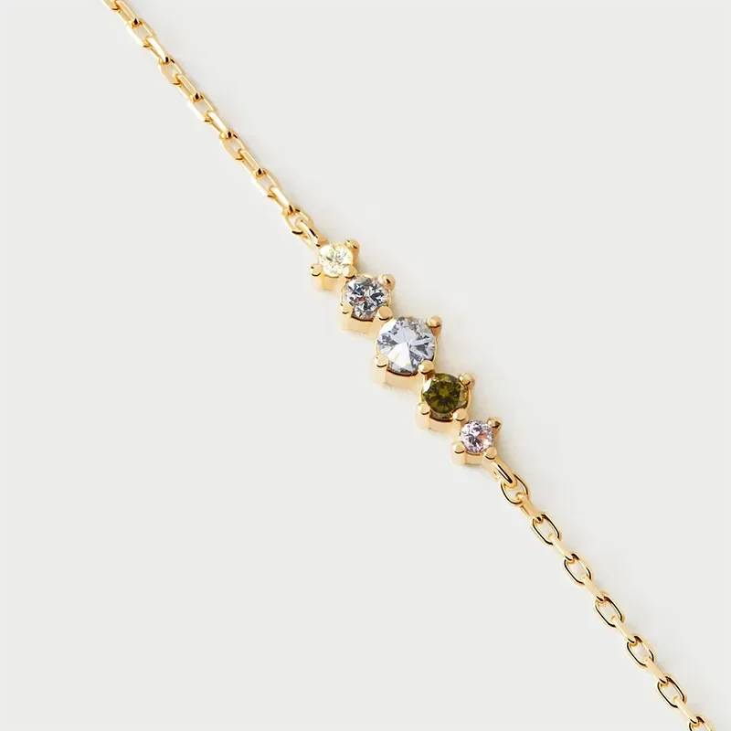 Bracciale Donna PDPaola Argento 925 Dorato estela zirconi colorati PU01-A42-U