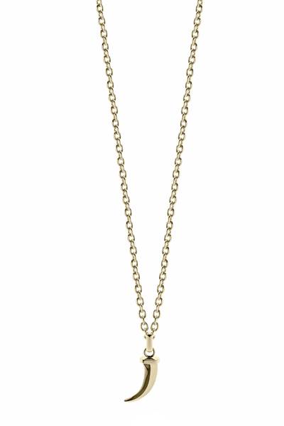Collana Uomo Liu Jo Acciaio Dorato Corno MLJ654