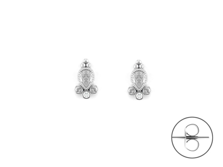 Orecchini Donna 4US Cesare Paciotti Acciaio Punto Luce a Goccia 4UOR6572W