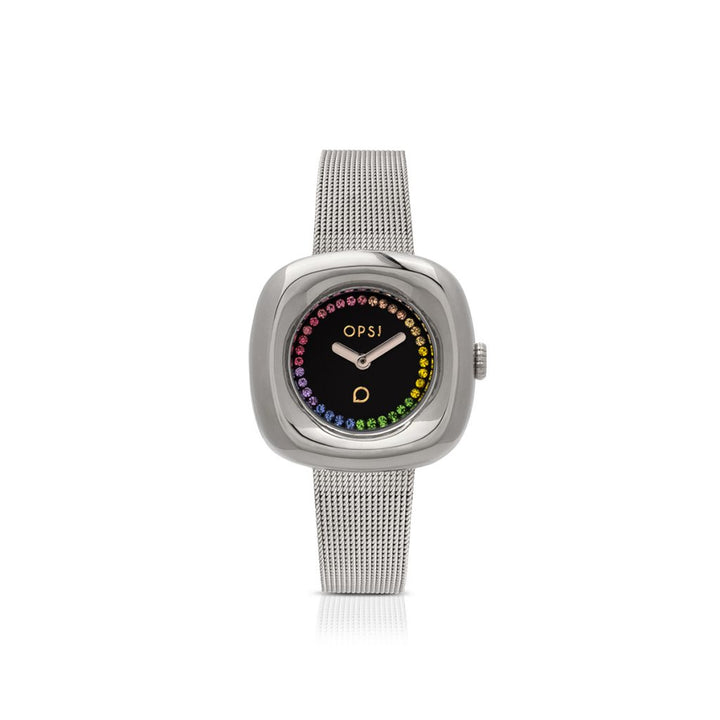 Orologio Donna Ops Curvy Acciaio Quarzo Nero Multicolore OPSPW-1076-2950