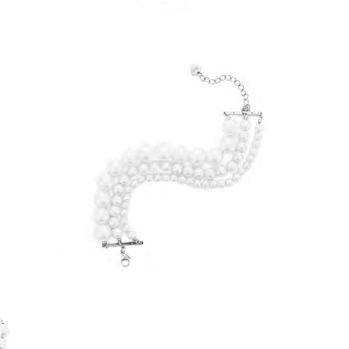 Bracciale Donna 4US Cesare Paciotti Acciaio Perle Biglie 4UBR8116W