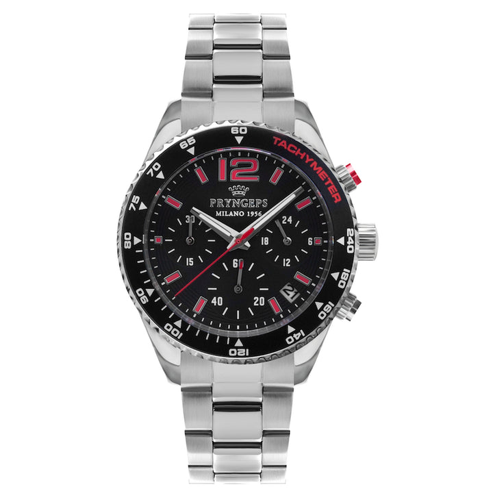 Orologio Uomo Bambino Pryngeps Acciaio Quarzo Data Cronografo CR630/M
