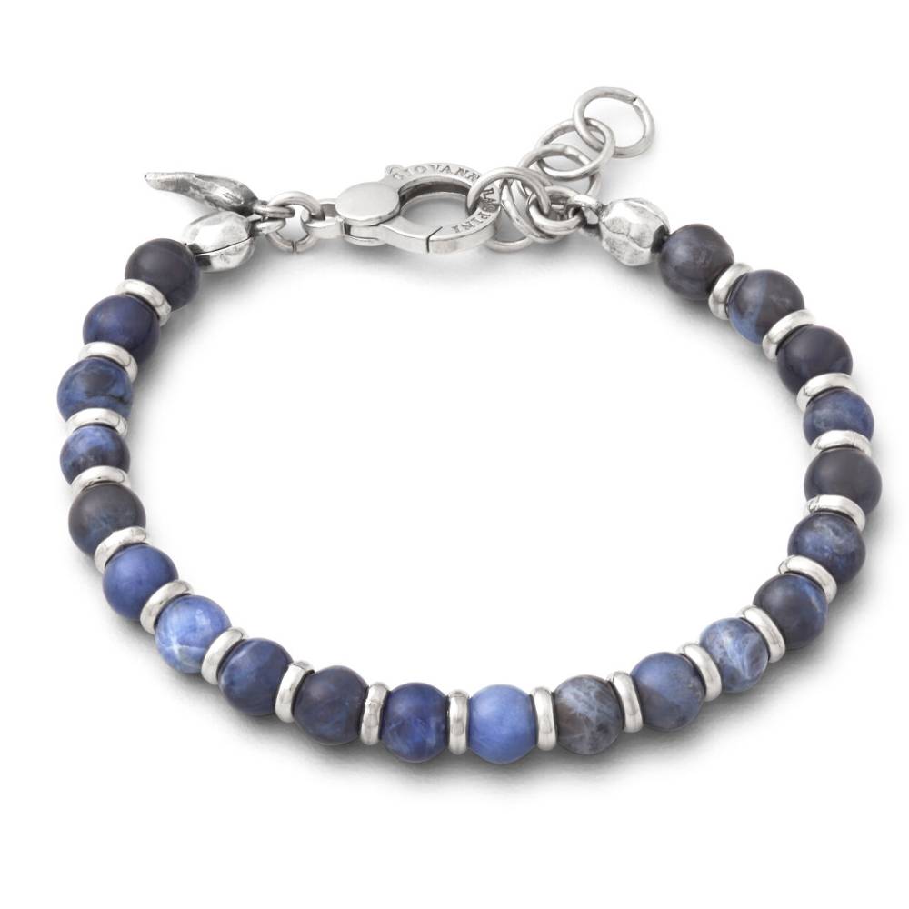 Bracciale Uomo Giovanni Raspini Tango Argento 925 Sodalite Blu 12217L