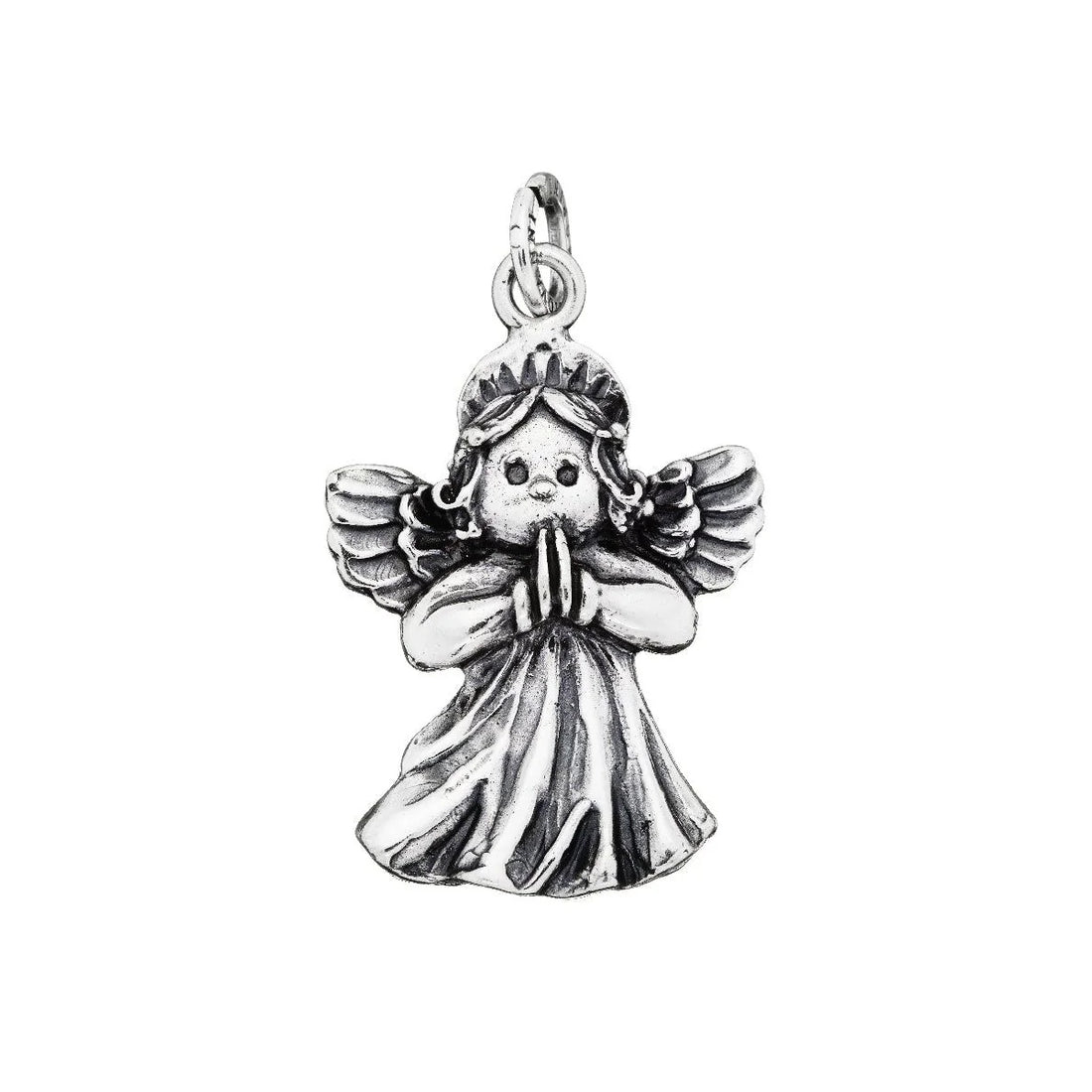 Charm Unisex Giovanni Raspini Argento 925 Angelo Di Dio Grande 08236