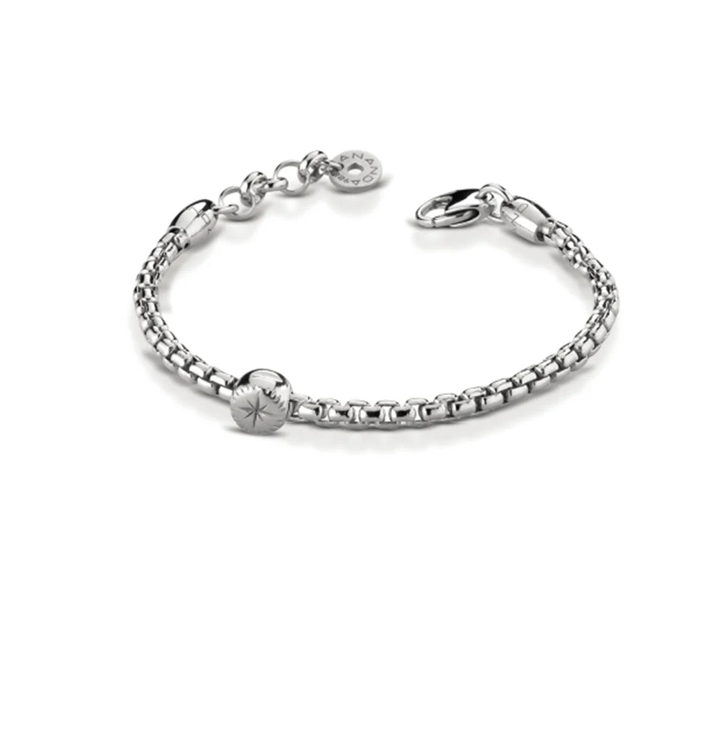 Bracciale Uomo Ananda 925 Argento Maglia Quadrata A-BR137B