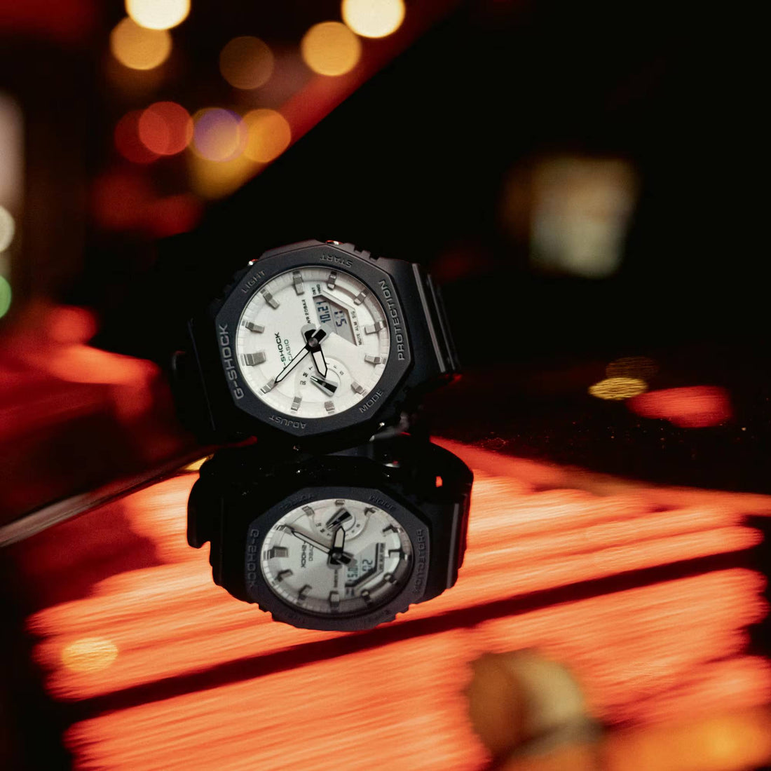 Orologio Uomo Casio G-SHOCK Nero Bianco GA-2100WD-1AER