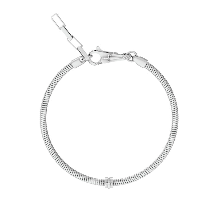 Bracciale Uomo Cesare Paciotti Argento Catena Coda Di Topo JPBR5082B