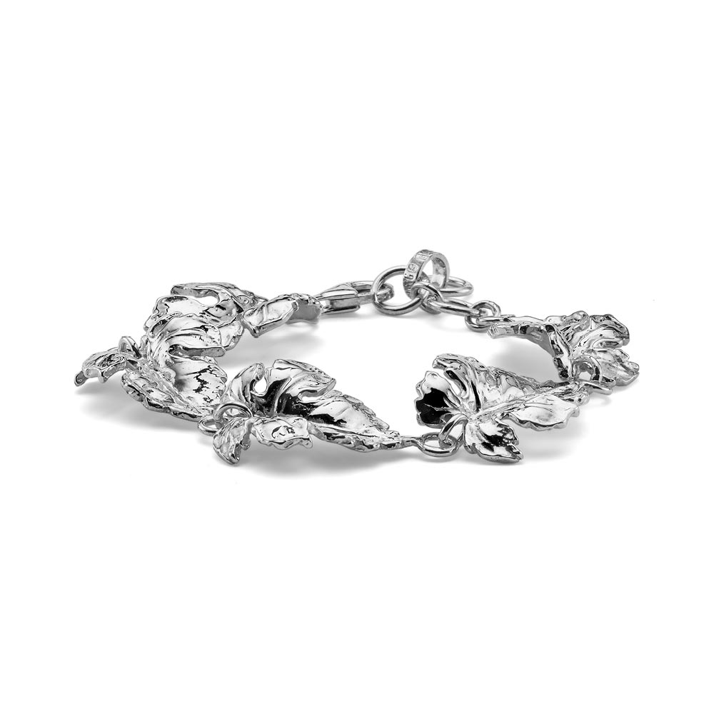 Bracciale Donna Maria Cristina Sterling Argento 925 Foglie Lucide G3480