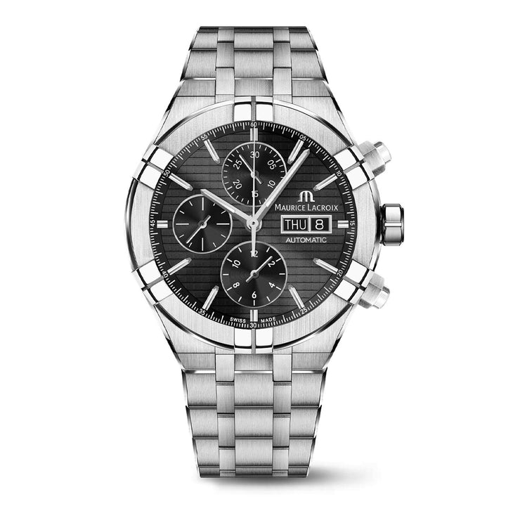 Orologio Uomo Maurice Lacroix Aikon Cronografo Data Automatico AI6038-SS002-330-1