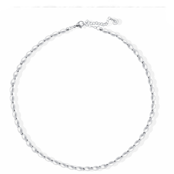 Collana Donna Liu Jo Acciaio Bianco Con Perle LJ2845