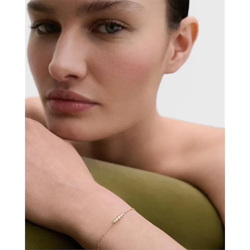 Bracciale Donna PDPaola Argento 925 Dorato estela zirconi bianchi PU01-A43-U