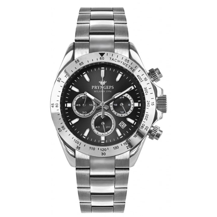 Orologio Uomo Pryngeps Acciaio Quarzo Data Cronografo CR623/1 ANTRACITE