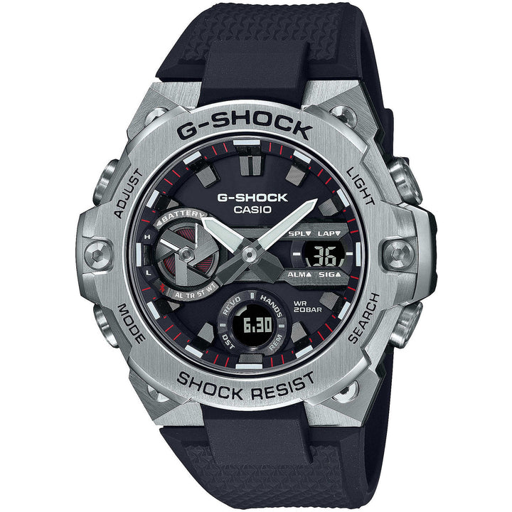Orologio Uomo Acciaio Gomma Casio Quarzo G-SHOCK G-STEEL GST-B400-1AER Analogico
