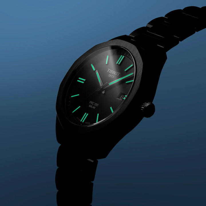 Orologio Uomo Tissot PRC 100 SOLAR Blu T1514221104100