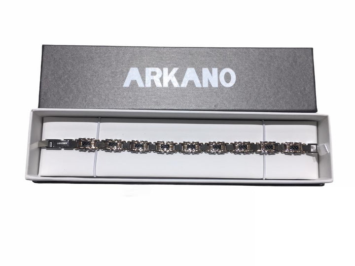 Bracciale Uomo Arkano Rosè Acciaio Bicolore Fibra Di Carbonio BAC76R