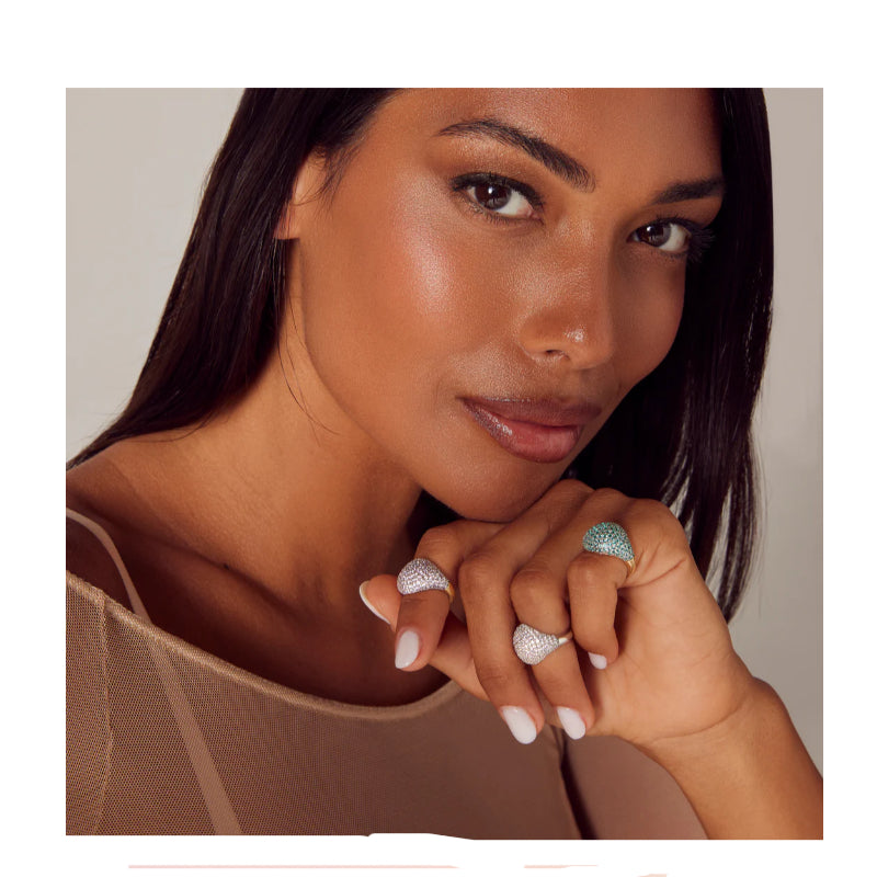 Anello Chevalier Donna Laura P. Argento Dorato 925 Zirconi Verdi AN106GP/6