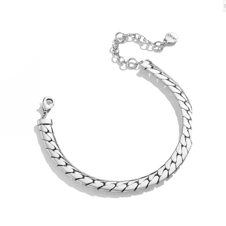 Bracciale Unisex Liu Jo Acciaio Semirigido Catena Groumette Stretta LJ2737