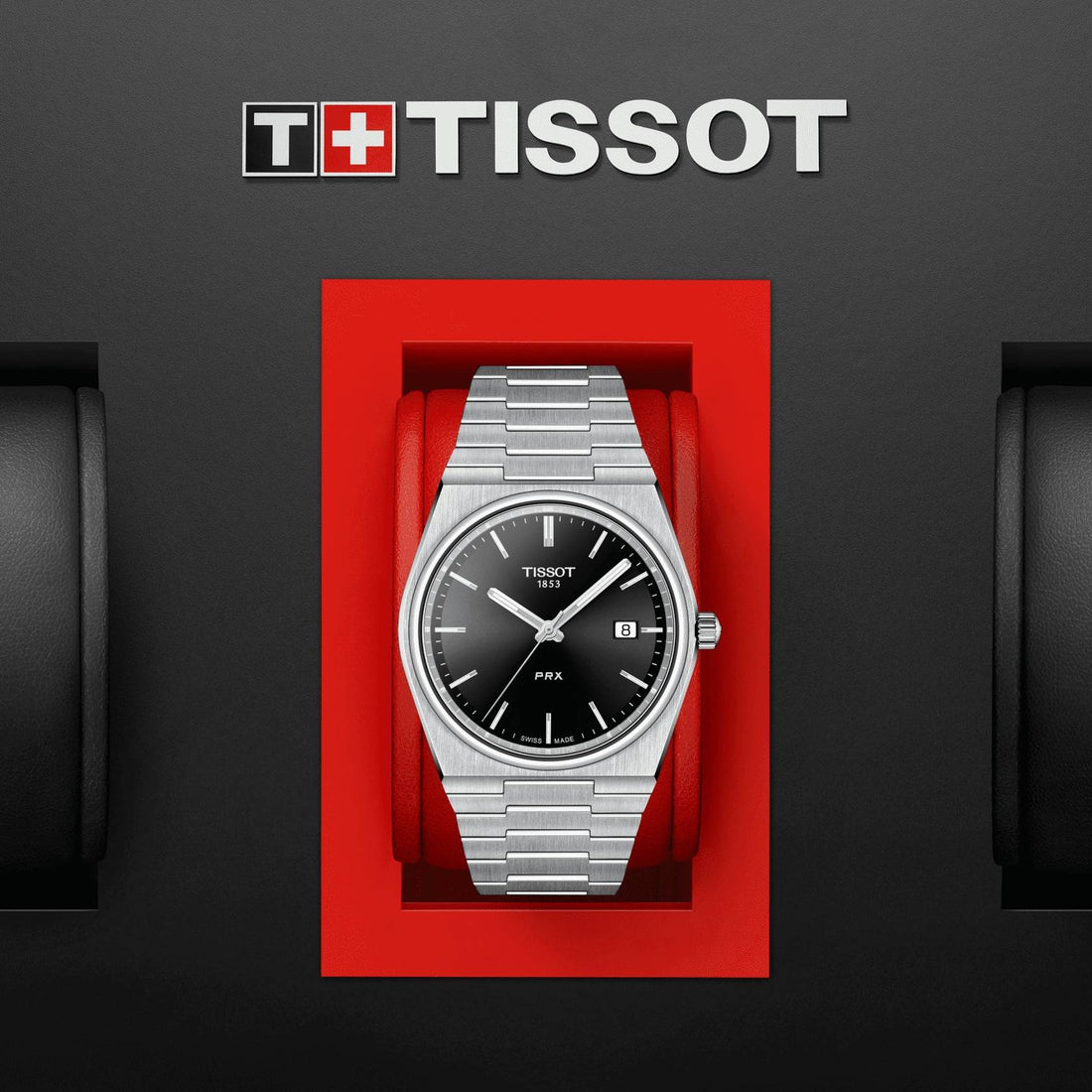 Orologio Uomo Tissot PRX T-CLASSIC Solo Tempo Acciaio Data Quarzo Acciaio Satin