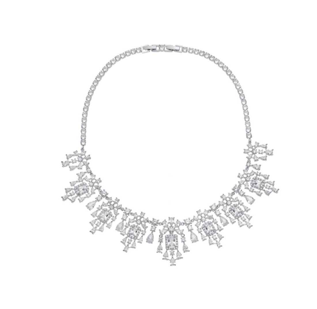 Collana Donna Ottaviani girocollo con cristalli bianchi 501078C