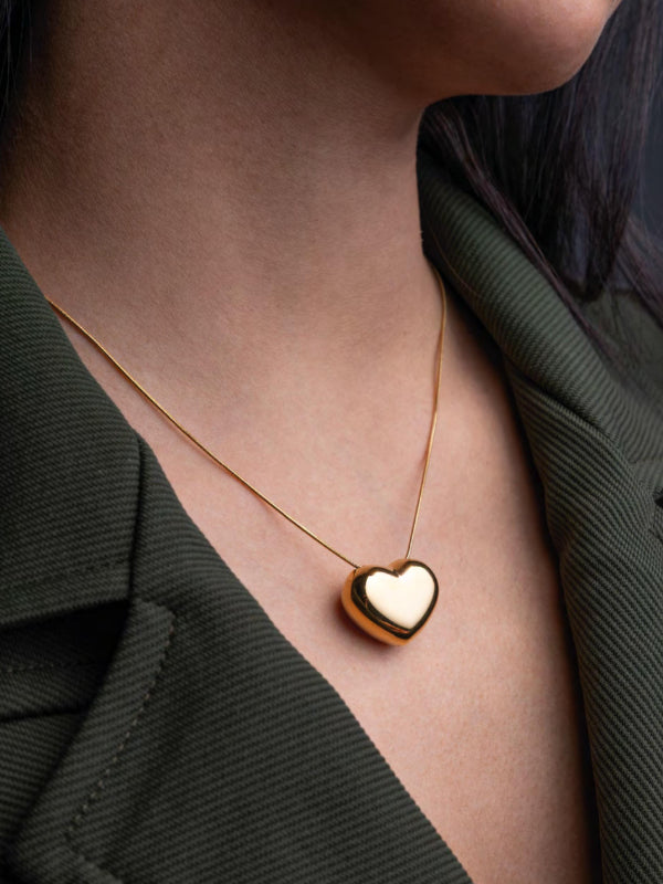 Collana Donna 4US Cesare Paciotti Acciaio Dorato Cuore 4UCL8091W