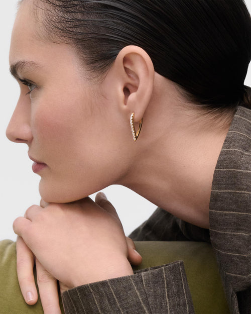 Orecchini Donna PDPaola Argento Dorata 925 Cerchi AR01-G27-U