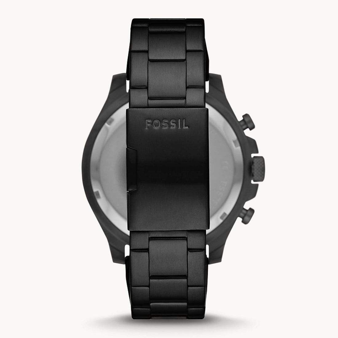 Orologio Uomo Acciaio Fossil Cronografo Quarzo Nero Data 45 mm 5 ATM FS5754