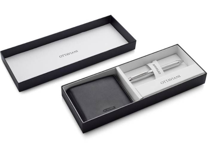 Penna Ottaviani Biro Roller Acciaio Silver Home Collection 84280