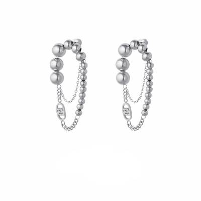 Orecchini Donna Liu Jo Acciaio Silver Lunghi Perle LJ3070