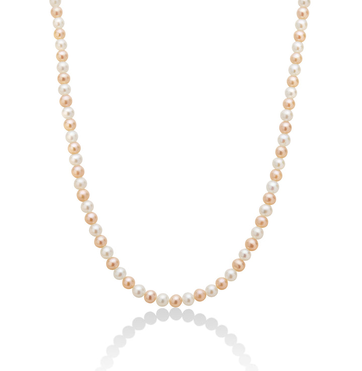 Collana Donna Girocollo Perle Miluna 4,5-5 mm Oro Bianco 18 KT 1MPO455-45NL587