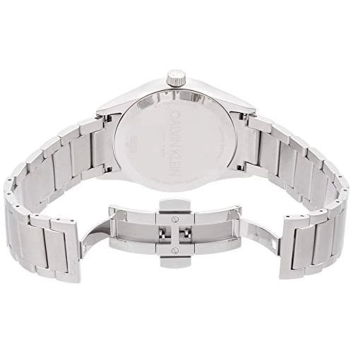 Orologio Uomo Acciaio Calvin Klein Quarzo Solo Tempo Data Bianco K4N2114Y