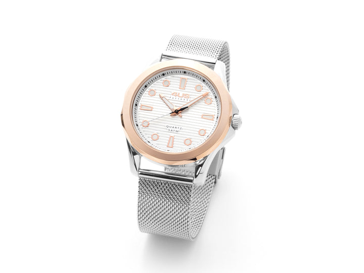 Orologio Uomo 4US Cesare Paciotti Acciaio Bicolore Quarzo Bianco T4LS340