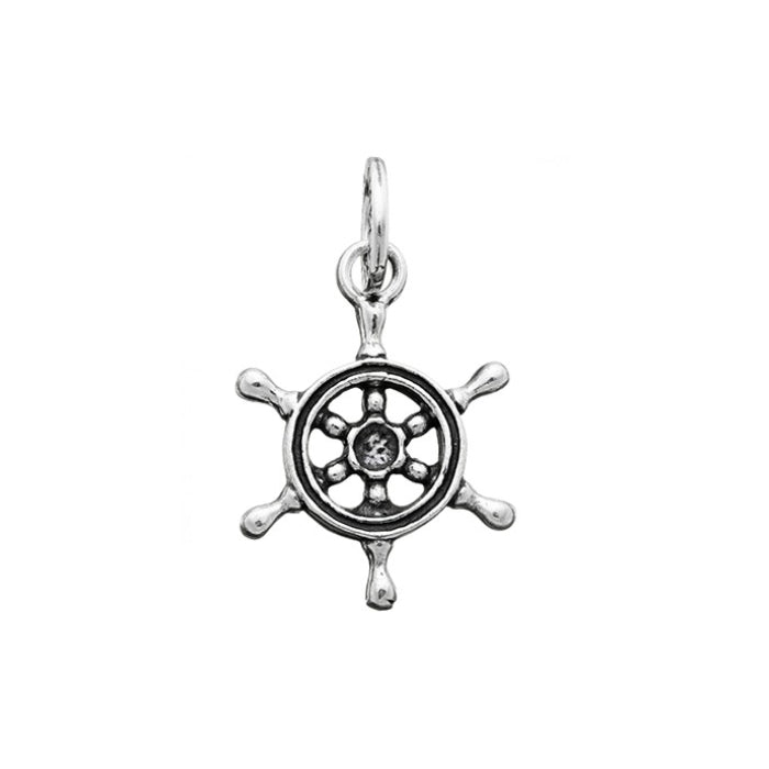 Charm Uomo Giovanni Raspini Argento 925 Timone Della Nave Realizzato A Mano 06036