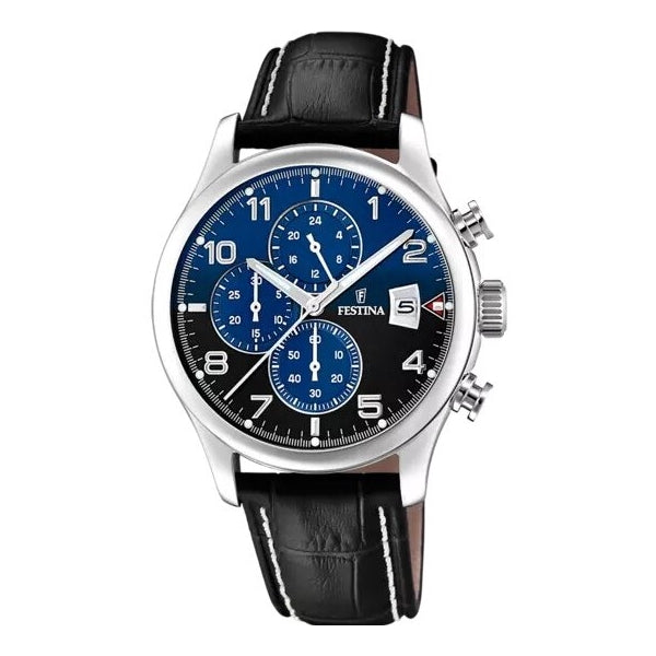 Orologio Uomo Festina Acciaio Cronografo Blu Data F20375/7