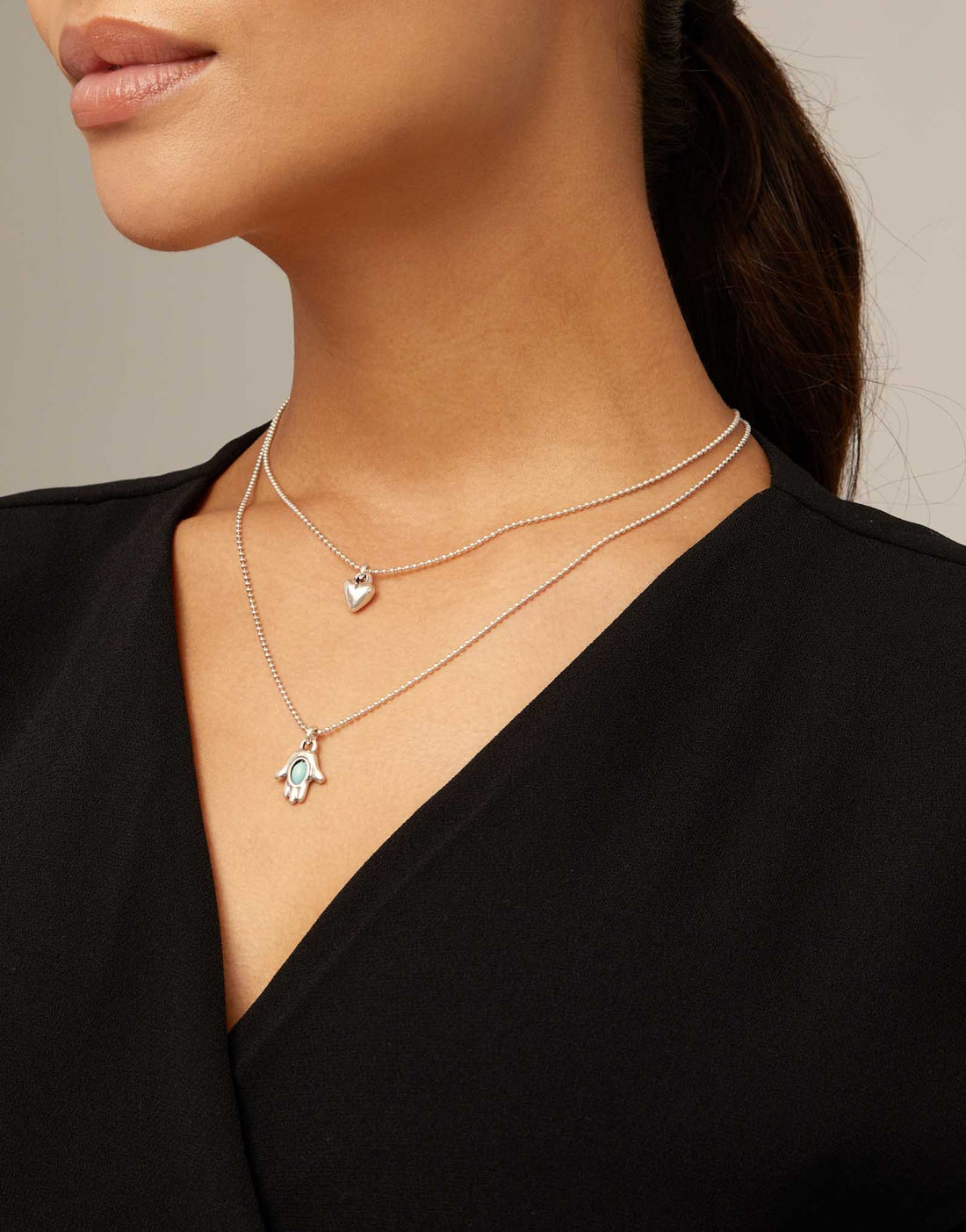 Collana Donna Uno De 50 Con ciondoli COL1828TQSMTL0U